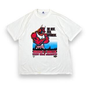 Vintage 1996 Starter Chicago Bulls The Best Ever Anywhere NBA Champs T Shirt XL